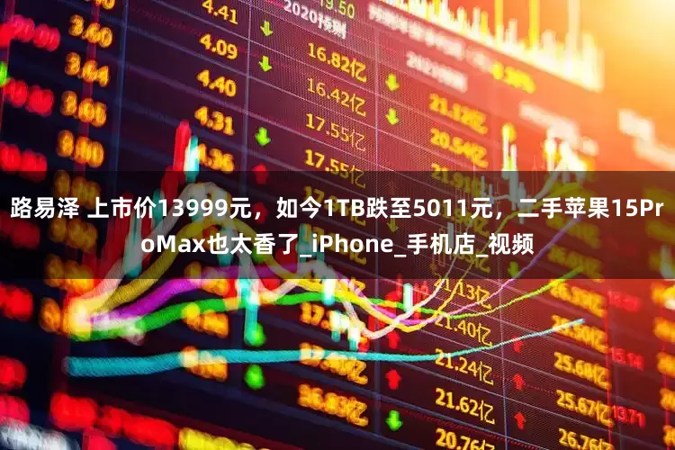 路易泽 上市价13999元，如今1TB跌至5011元，二手苹果15ProMax也太香了_iPhone_手机店_视频