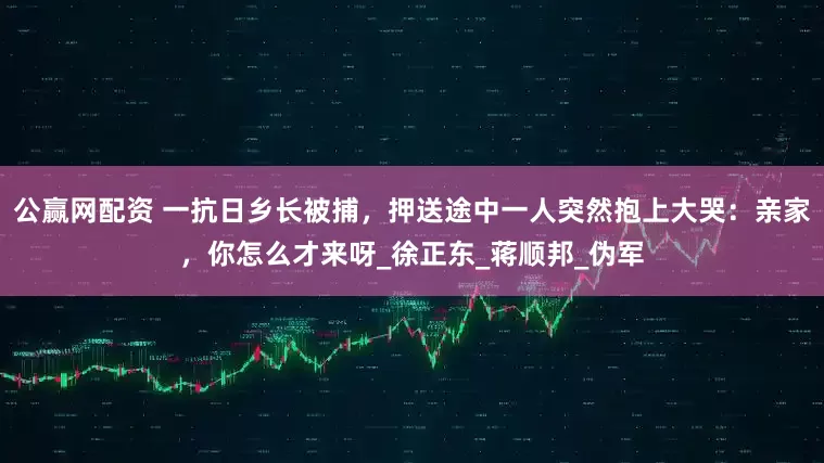 公赢网配资 一抗日乡长被捕，押送途中一人突然抱上大哭：亲家，你怎么才来呀_徐正东_蒋顺邦_伪军